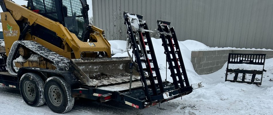 Snow removal equipment on a property in Memphis, TN.