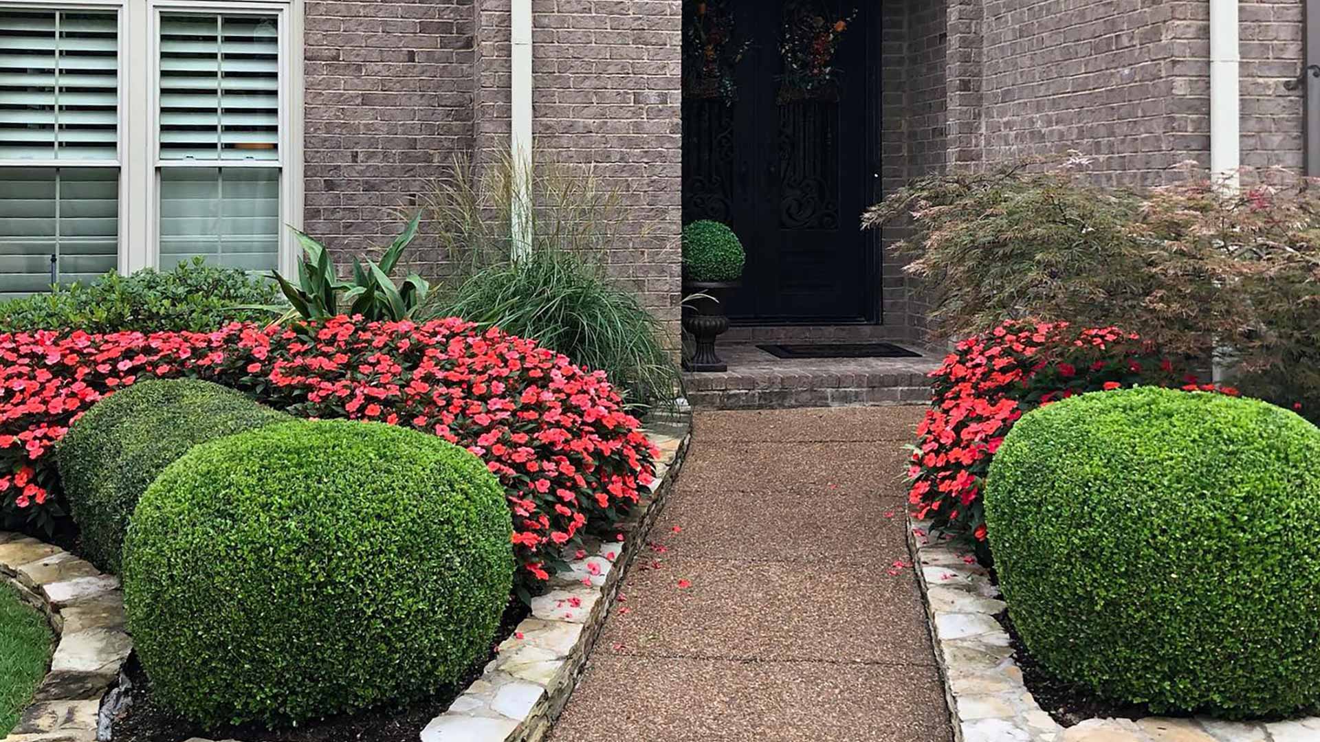 New shrubs and landscaping bed in Midtown Memphis, TN.