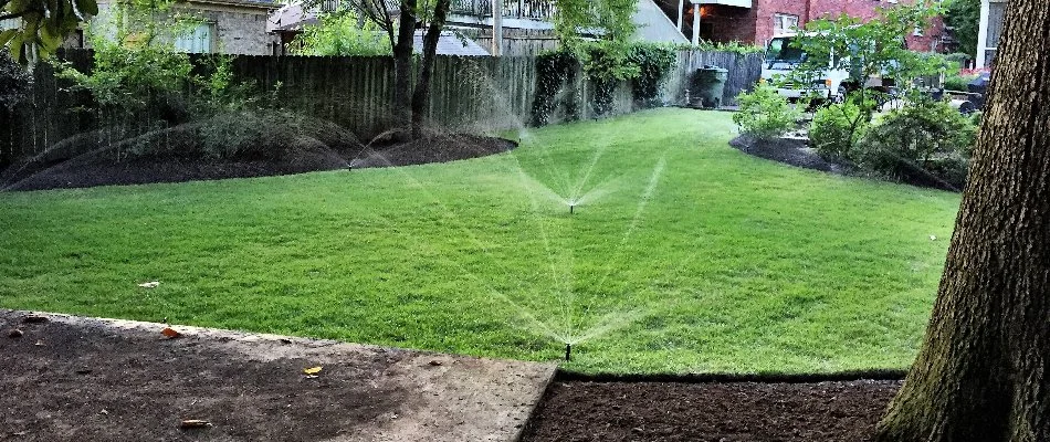 Residential sprinkler irrigation system in Memphis, TN.
