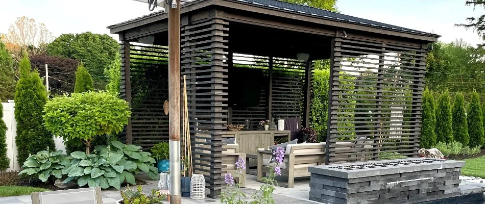 Stone outdoor steps installed in Memphis, TN.