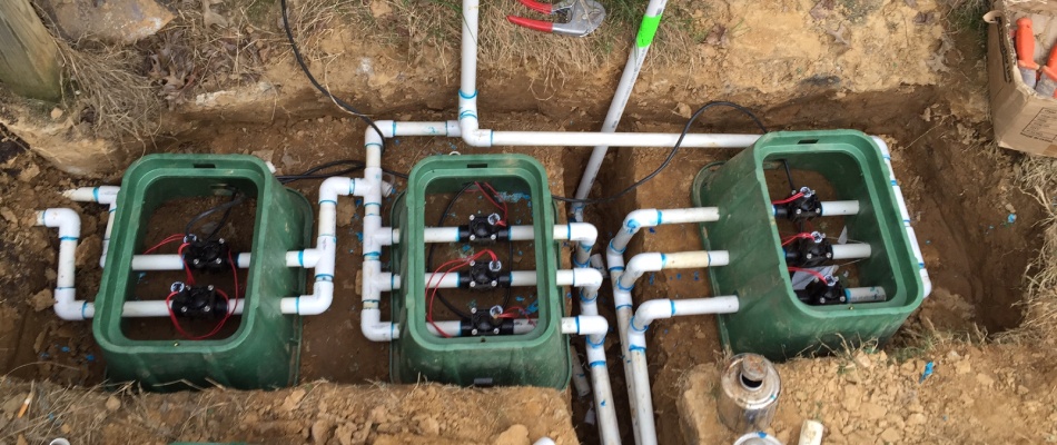 Irrigation system installed in Chicksaw Gardens, TN.